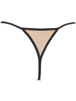 V-10539 béžovo-čierna košieľka - Axami