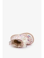 Detské zateplené členkové topánky so zipsom Unicorns Beige Tiptop Detské zateplené členkové topánky so zipsom Unicorns Beige Tiptop