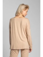 Viskózový vrchný diel setu LA029 cappuccino - Lalupa