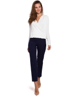 Dámske nohavice K035 tm. modré - Makover