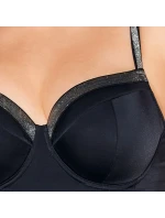 Dámske jednodielne plavky 63 black plus - AVA