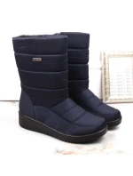 Dámske vysoké snehové topánky W EVE436B navy blue - Novinky