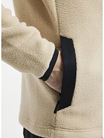 Craft Corporate ADV Pile Fleece Jacket M Pánska fleecová bunda Sherpa 81.2220 ecru/čierna Craft Corporate ADV Pile Fleece Jacket M Pánska fleecová bunda Sherpa 81.2220 ecru/čierna