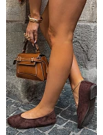 Hnedé baleríny v imitácii semišu Camdena Hnedé baleríny v imitácii semišu Camdena