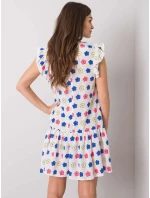 Šaty LK SK 506950.02P biela a modrá Šaty LK SK 506950.02P biela a modrá