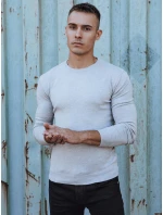 Pánsky klasický sveter svetlo šedý FashionStreet WX2212