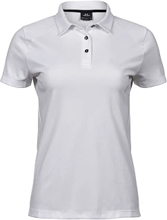 Tee Jays TJ 7201 Dámske luxusné športové polo tričko 18.7201 biele