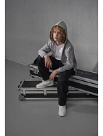 B&C ID.334 Zip Hood /kids Detská mikina s kapucňou 01.K334 športovo sivá B&C ID.334 Zip Hood /kids Detská mikina s kapucňou 01.K334 športovo sivá