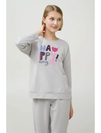 Vamp - Zimné pyžamo s manžetami 21969 - Vamp