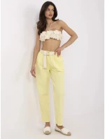 Nohavice DHJ SP 20506.79 svetložltá