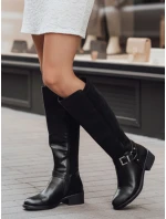 Dámske zateplené čižmy čierne FashionStreet ZY1229