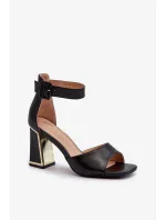 Sandále na podpätku model 197088 Step in style
