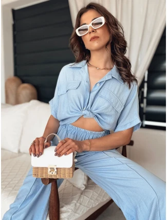 Dámske tričko GRITAN modré FashionStreet DY0430