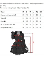 479-14 Šaty NINA s obálkovým výstrihom, rukávmi a opaskom - svieža fuchsiová