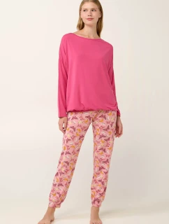 Vamp - Dámske pyžamo Micromodal v ružových odtieňoch 21970 - Vamp