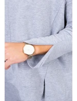 Súprava s oversize šedou blúzkou