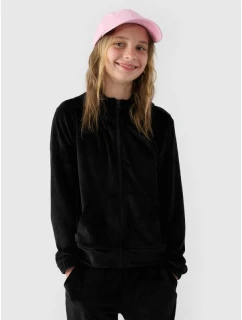 Dievčenská velúrová mikina 4F Junior 4FJWAW24TSWSF1217-20S