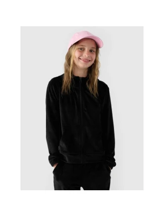 Dievčenská velúrová mikina 4F Junior 4FJWAW24TSWSF1217-20S