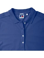 Russell Athletic 566F Dámske elastické polo tričko z piké 10.566F biele Russell Athletic 566F Dámske elastické polo tričko z piké 10.566F biele