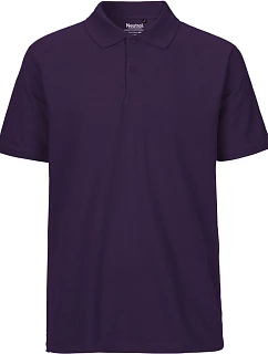 Neutral O 20080 Pánske polo tričko z bio bavlny 77.2080 fialové