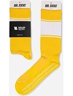 Mr. Socks L 05009 Športové ponožky „Ballersocks Classic“ 88.5009 žlté/biele Mr. Socks L 05009 Športové ponožky „Ballersocks Classic“ 88.5009 žlté/biele