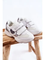 Dziecięce Buty Sportowe Na Rzepy Big Star KK374022 Białe