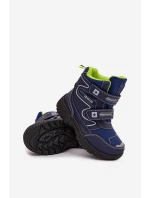 Ocieplane Dziecięce Śniegowce Trapery Big Star OO374049 Czarne