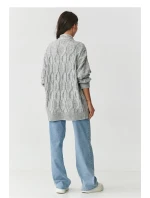 Sveter na gombíky model 217410 Makadamia Sveter na gombíky model 217410 Makadamia