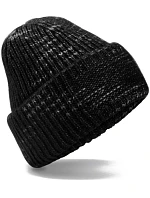 Beechfield B 330R Pletená čiapka s nášivkou „Chunky Knit“ 53.330R midnight haze