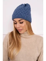 K204 džínsová fleecová čiapka so šiltom