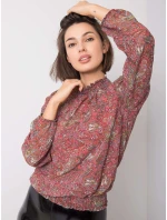 Blúzka D50039F11031A tmavo ružová