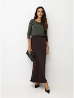 Blúzka D73760M11015AVEN v khaki farbe Blúzka D73760M11015AVEN v khaki farbe