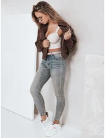Dámske skinny push up džínsy modré FashionStreet UY2796