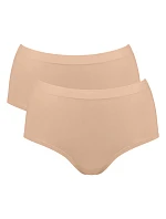 Dámske nohavičky s vysokým pásom GO Sense 2P - BROWN - light beige 1195 - SLOGGI Dámske nohavičky s vysokým pásom GO Sense 2P - BROWN - light beige 1195 - SLOGGI