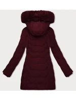 Dámska bunda s kapucňou J Style Burgundy (16M9121-06)