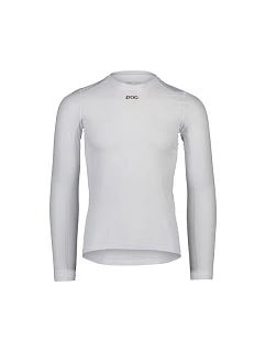 Cyklistické tričko POC ESSENTIAL LAYER LS – biele
