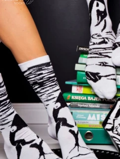 Skarpetki Rainbow Socks W Motywy Zwierzęce Orka Pingwin Czarno-Białe 2 Pary