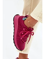 Dámske kožené semišové tenisky Fuchsia Bemela Dámske kožené semišové tenisky Fuchsia Bemela