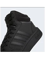 Unisexová juniorská členková obuv Hoops Mid 3.0 K Jr HR0228 Čierna – Adidas Unisexová juniorská členková obuv Hoops Mid 3.0 K Jr HR0228 Čierna – Adidas