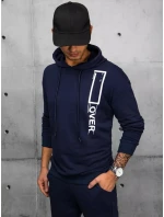 Pánske tmavomodré tepláky FashionStreet AX0682