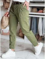 Dámske nohavice chinos s opaskom MODELA khaki FashionStreet UY2572