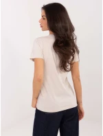 Tričko D12048M02556K light beige