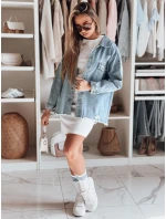 Dámska nadrozmerná džínsová bunda TONACIO modrá FashionStreet TY4907 Dámska nadrozmerná džínsová bunda TONACIO modrá FashionStreet TY4907