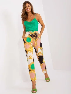 Nohavice DHJ SP 12787D.23X čierna a béžová