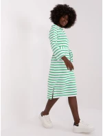 LK SK 509299 šaty.74 biela a zelená