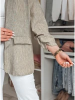 Dámska nadrozmerná bunda SOFT LOVE tmavohnedá FashionStreet PY0130
