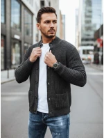 Pánsky tmavosivý sveter FashionStreet WX2345
