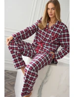 L&L 2475 Roxy dlhé/r S-XL dámske pyžamo so zipsom
