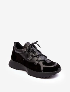 Dámska kožená športová obuv M01/2 Zazoo black