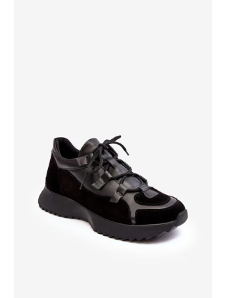 Dámska kožená športová obuv M01/2 Zazoo black Dámska kožená športová obuv M01/2 Zazoo black